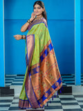 Classic Indian Silk Saree with Rich woven  Pallu Design
