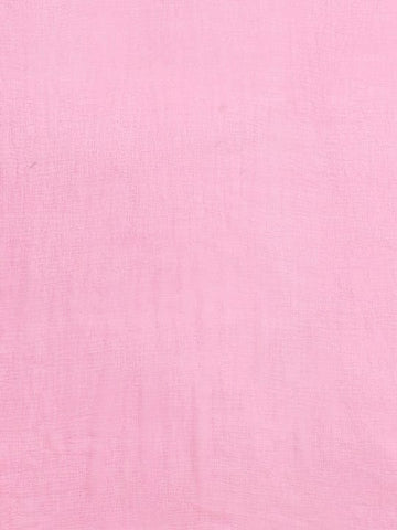 KSUT Women Pink Chikankari Kurta Attached With Skirt And Paired With Dupatta