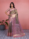 Luxurious silk Saree with rich woven pallu design