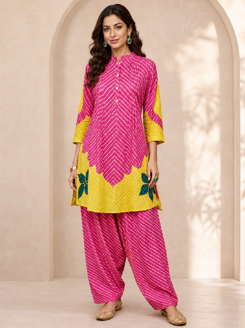 The Pink Jaipur Swirl Set