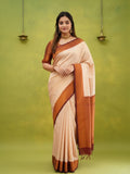 Ethnic Motifs Silk Cotton Handloom Banarasi Saree