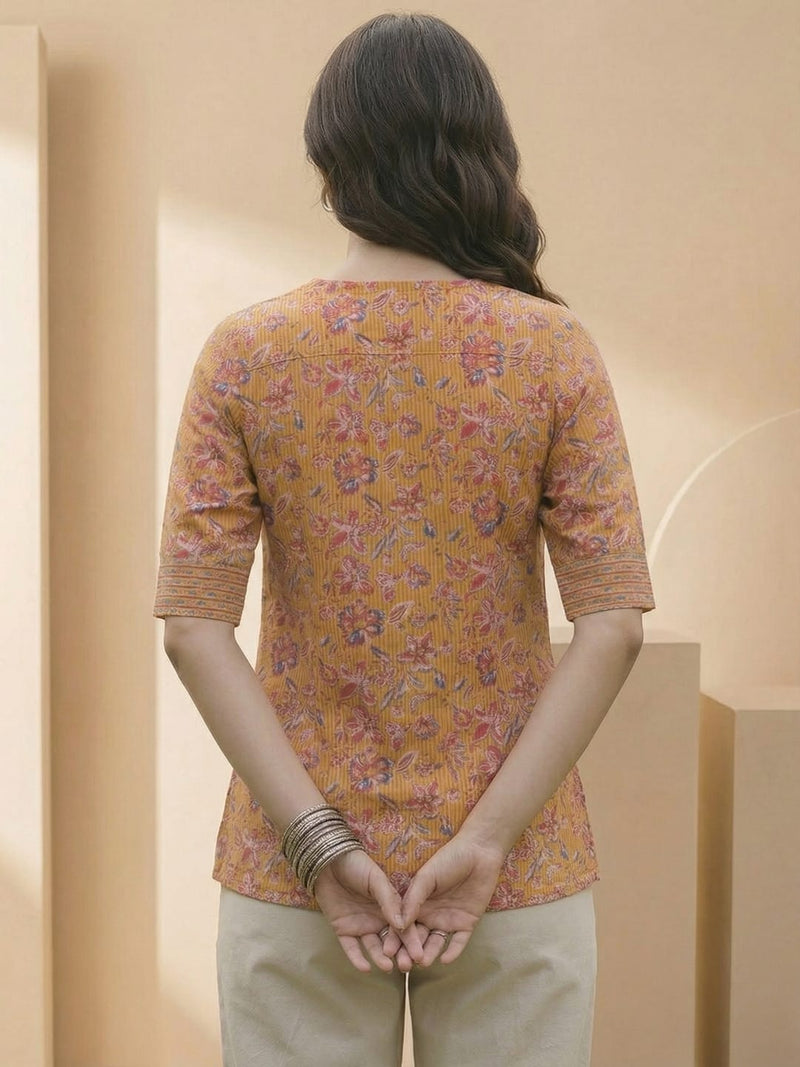 Varanga Women Summer Floral printed Top