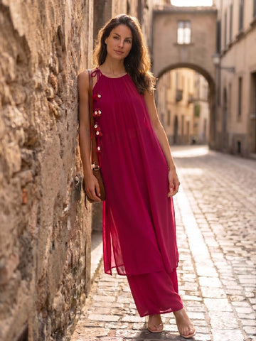 Women's Fuchsia Kurta Set