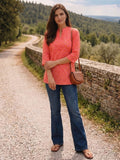 The Pink Bandhej Women's Kurta