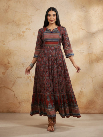 Varanga The Midnight Heritage Ajrak Fusion Kurta