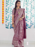 Ethnic Motifs Silk Cotton Handloom Banarasi Saree