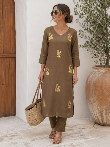 Wild SaffronWomen's Kurta Set
