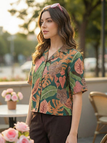 Varanga Women Summer Floral printed Top