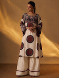 Women's Printed Kurta Set with Farsi Salwar