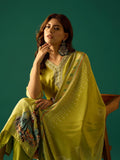 Kurta With Stone-Embellished Print Paired With Solid Ankle-Length Trousers And A Printed Dupatta
