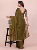 Varanga Embellished Embroidered Silk Blend Designer Saree