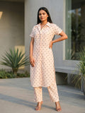 The Summer Heart Printed Button-Up Kurta Set