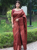 Ethnic Motifs Silk Cotton Handloom Banarasi Saree