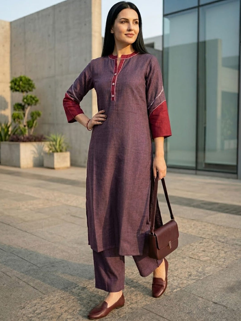 The Regal Plum Pleat