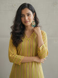 Cotton kurta with Colourful Stripes