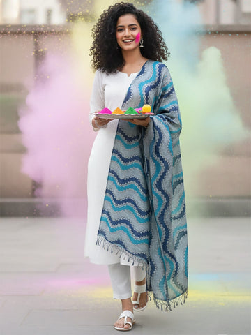 Elegant net dupatta featuring sequence detailing for a stylish and feminine finish.