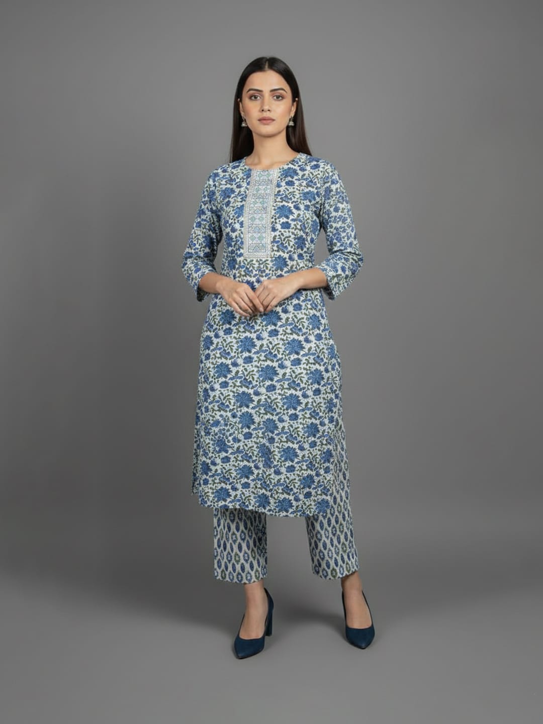 Emerald Bloom Kurta Set
