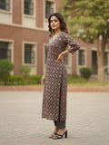 Midnight Heritage Ajrakh-Print Suit Set