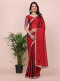 Varanga Embellished Embroidered Silk Blend Heavy Work Saree