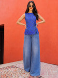 The Indigo High-Slit Tunic Women's Top