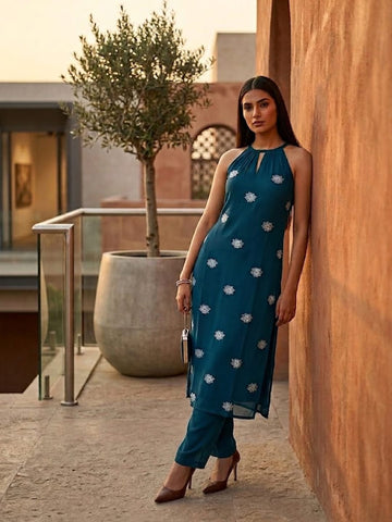 Minimalist Noir Kurta Set