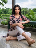 Varanga Women Bold Floral Printed Straight Kurta