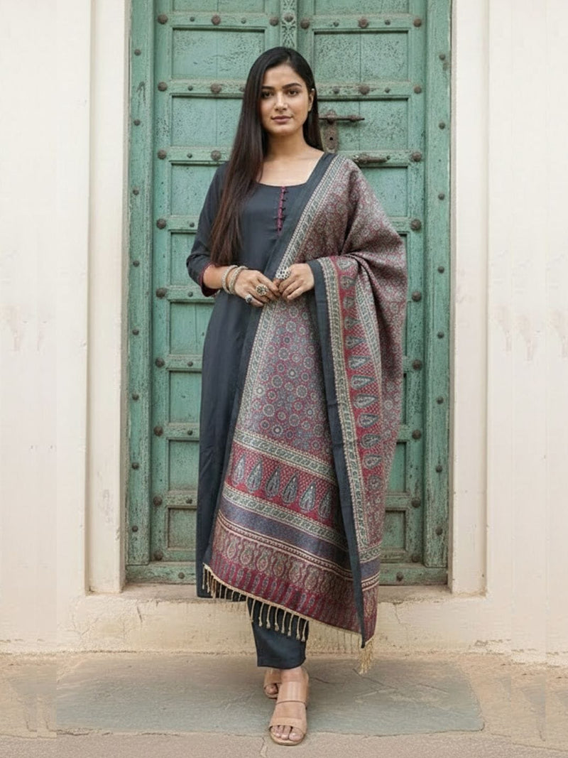 3-Piece Festive Anarkali Ensemble