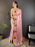 Luxurious silk Saree with rich woven pallu design