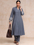 The Midnight Bloom Women's Kurta Set