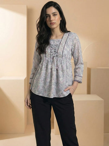 Varanga Women Summer Floral printed Top