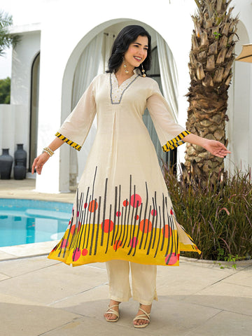 Minimalist Floral A-Line Set