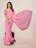 Varanga Embroidered Poly Chiffon Saree
