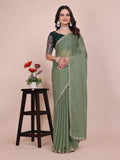 Varanga Embellished Embroidered Poly Chiffon Saree