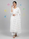 Elegant net dupatta featuring sequence detailing for a stylish and feminine finish.