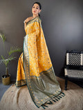 Luxurious silk Saree with rich woven pallu design