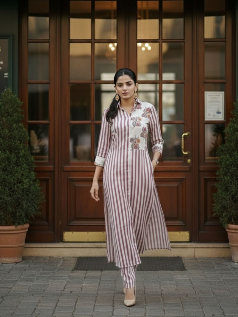Varanga Women Printed Regular Kurta with Trousers