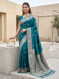 Luxurious silk Saree with rich woven pallu design