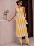 The Desert Sun Linear Women's Kurta Set