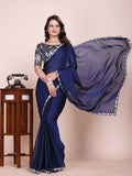Varanga Ethnic Motifs Embroidered Silk Blend Saree
