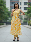 Marigold Botanical Sleeveless kurta set