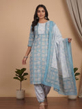 Varanga Women Ethnic Floral Printed  Kurta Wih Salwar  & Dupatta