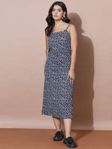 Blue Summer Strap Dress