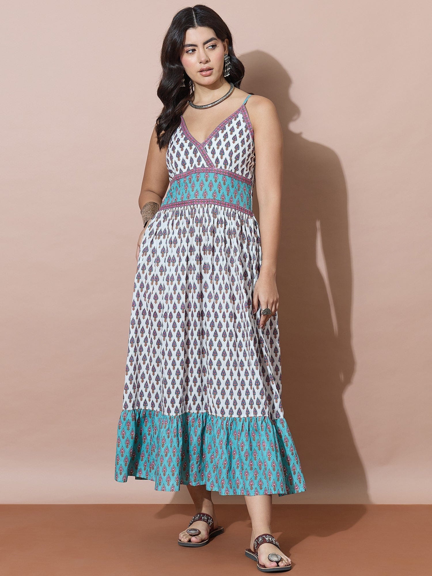 empire waist summer dresses Bohemian Print Empire Waist Summer Dress – Varanga