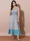 Bohemian Print Empire Waist Summer Dress