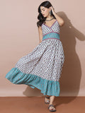 Bohemian Print Empire Waist Summer Dress