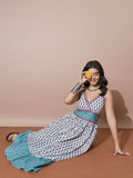 Bohemian Print Empire Waist Summer Dress