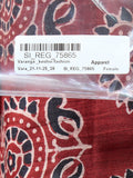Rust Ajrakh-Inspired Paisley Print Dress Featuring A Back Tie-Up