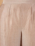 Zari Embroidered Yoke Kurta With Pant And Dupatta