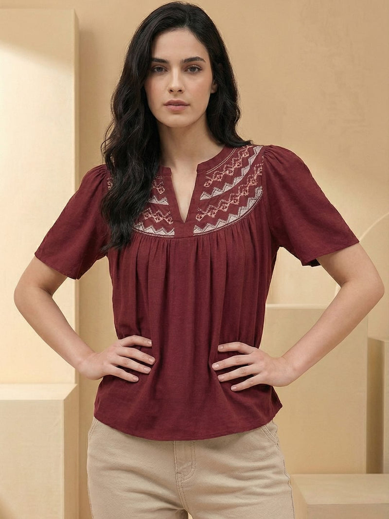 Varanga Women Summer Floral printed Top