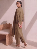 Mocha Crema Embroidered Women'S Kurta Set